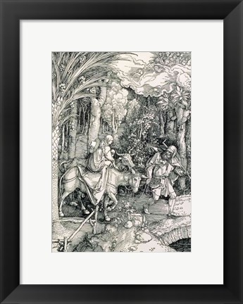 Framed Flight into Egypt from the &#39;Life of the Virgin&#39; Print
