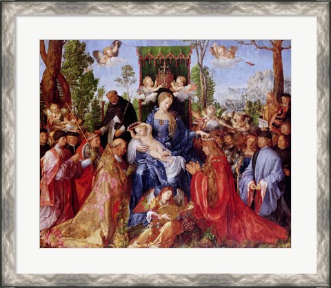 Framed Festival of the Rosary, 1506 Print