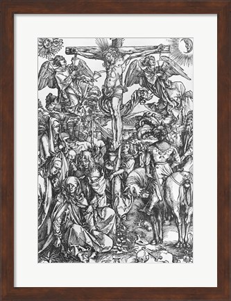 Framed Christ on the cross Print