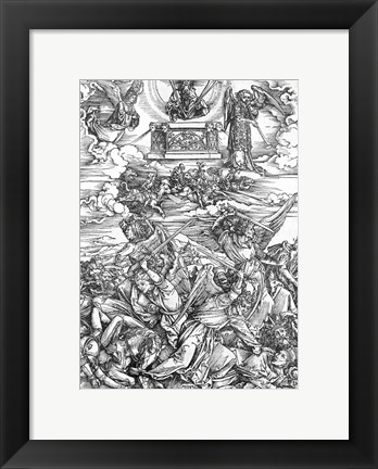 Framed Scene from the Apocalypse, The Four Vengeful Angels Print