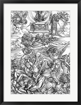 Framed Scene from the Apocalypse, The Four Vengeful Angels Print