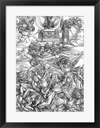 Framed Scene from the Apocalypse, The Four Vengeful Angels Print