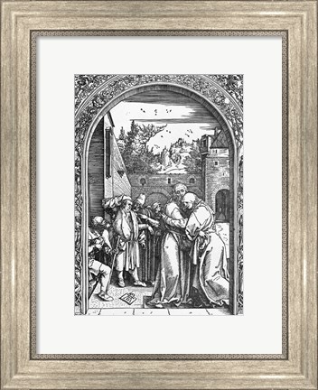 Framed meeting of St. Anne and St. Joachim at the Golden Gate Print