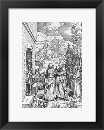 Framed Visitation, from the &#39;Life of the Virgin&#39; series, c.1503 Print