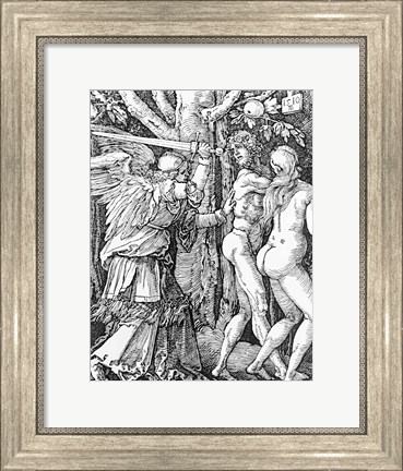Framed Expulsion from Paradise, 1510 Print