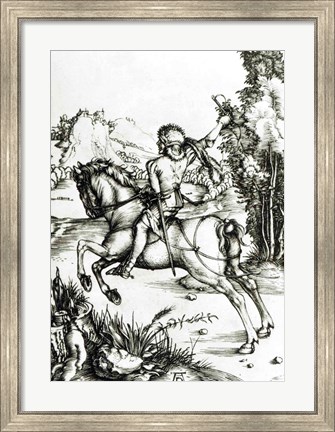 Framed Small Courier, c.1496 Print