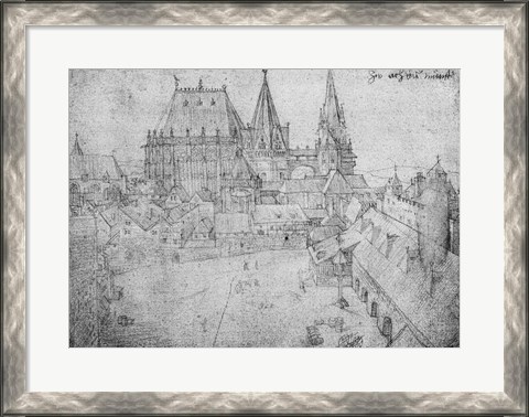 Framed Minster at Aachen, 1520 Print