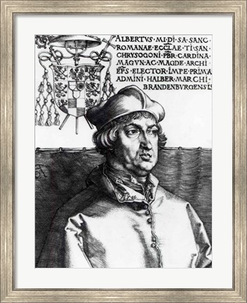 Framed Albrecht of Brandenburg, 1519 Print