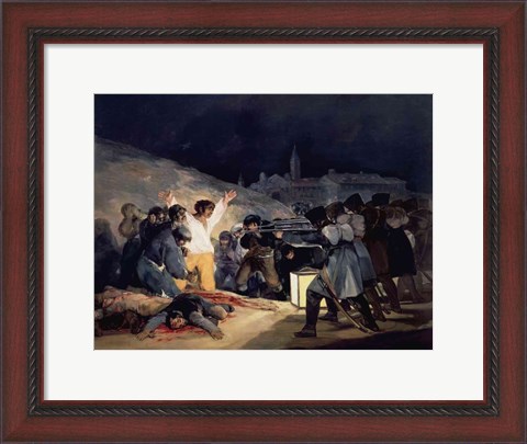 Framed Execution of the Defenders of Madrid Print