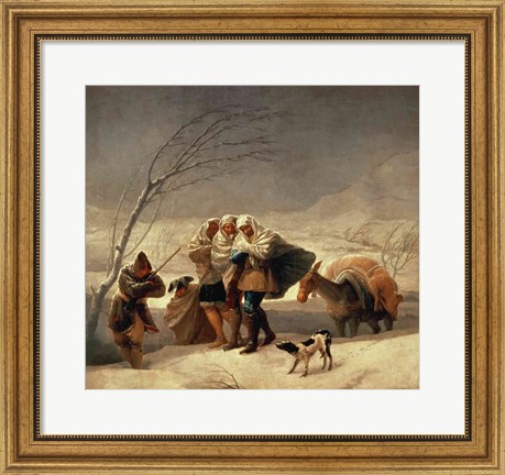 Framed Snowstorm, 1786-87 Print