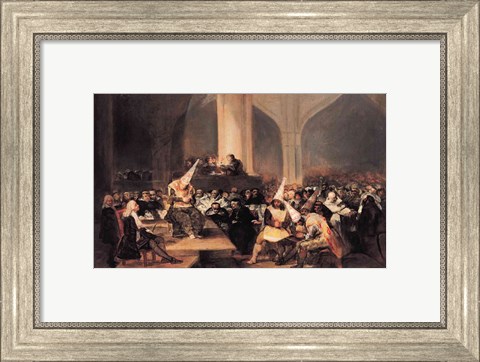 Framed Court of the Inquisition Print