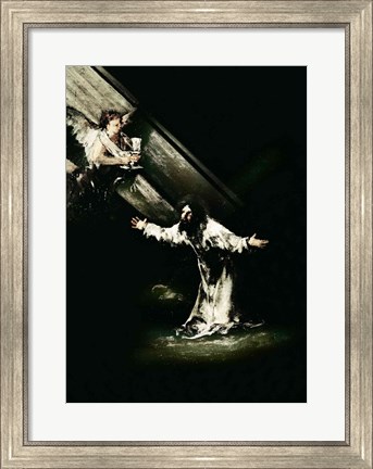 Framed Christ on the Mount of Olives, 1819 Print