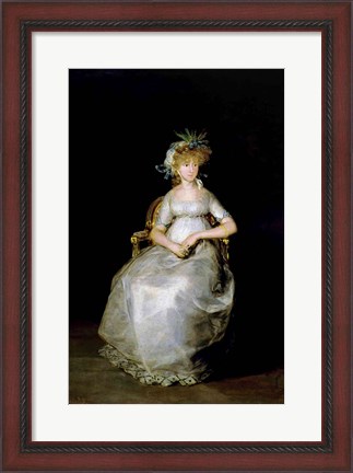 Framed Portrait of Maria Teresa Print