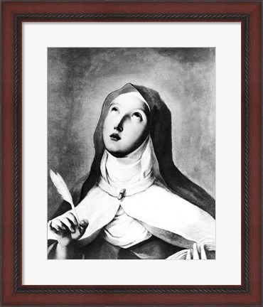 Framed St. Theresa of Avila Print