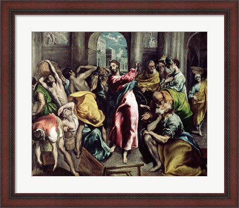 Framed Christ Driving the Traders from the Temple, c.1600 Print