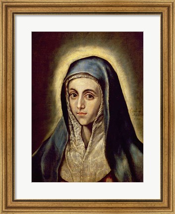 Framed Virgin Mary Print