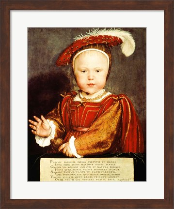 Framed Portrait of Edward VI as a child Print