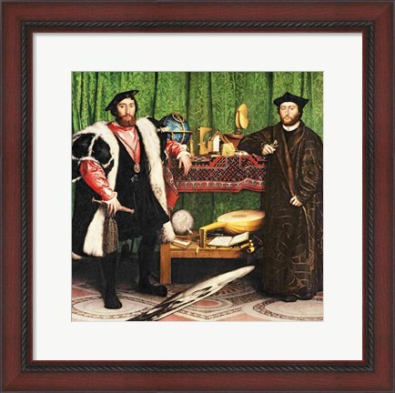 Framed Ambassadors, 1533 Print