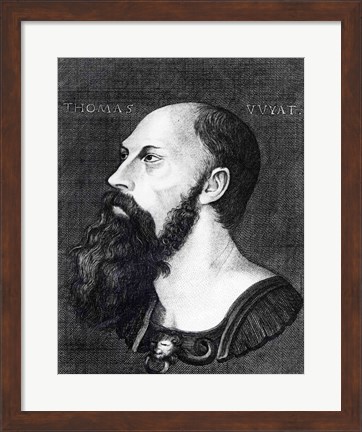 Framed Portrait of Sir Thomas Wyatt the Younger Print