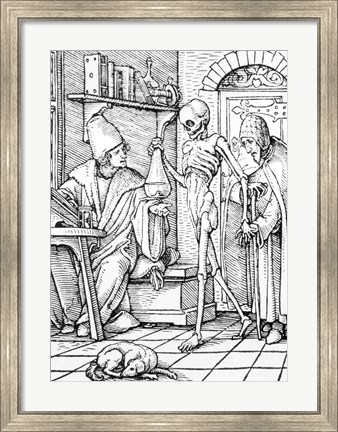 Framed Death and the Physician Print