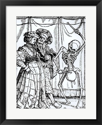 Framed Death and the Noblewoman Print