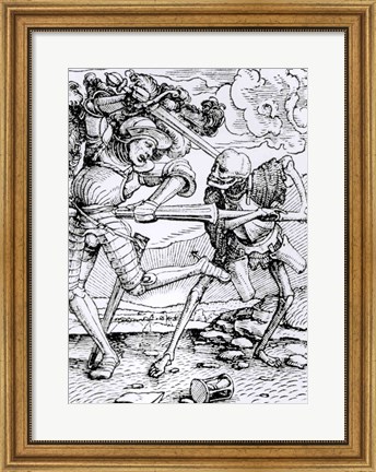Framed Death and the Knight Print