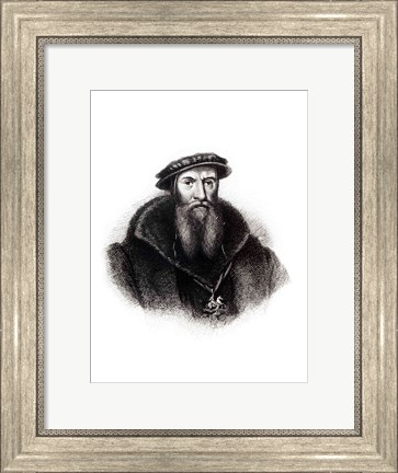 Framed Portrait of William, First Lord Paget Print