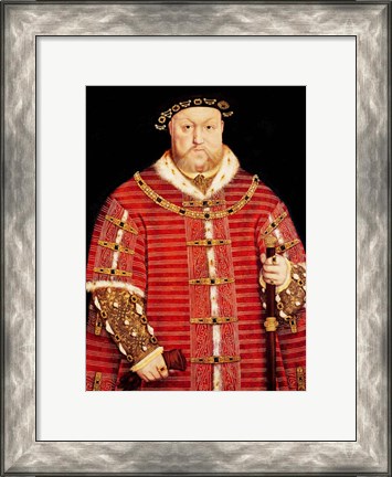 Framed Portrait of Henry VIII D Print