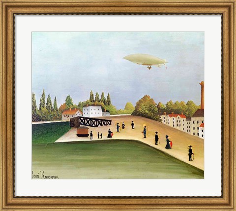 Framed Quay at Ivry Print