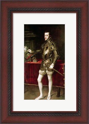 Framed King Philip II Print