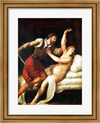 Framed Rape of Lucretia Print
