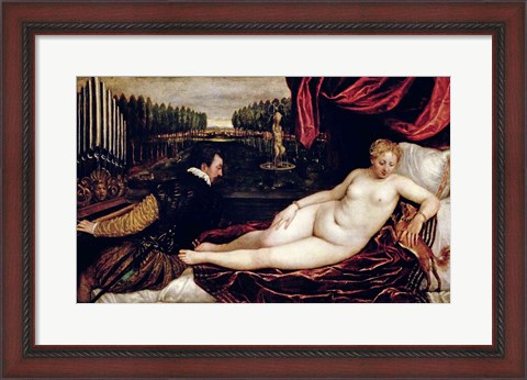 Framed Venus and the Organist Print