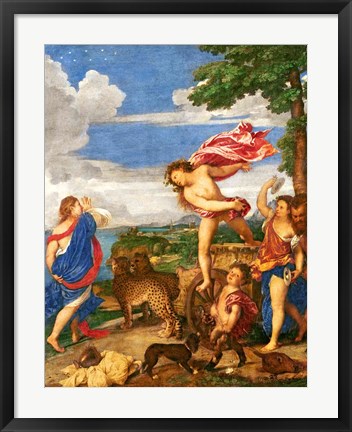 Framed Bacchus and Ariadne Panel Print