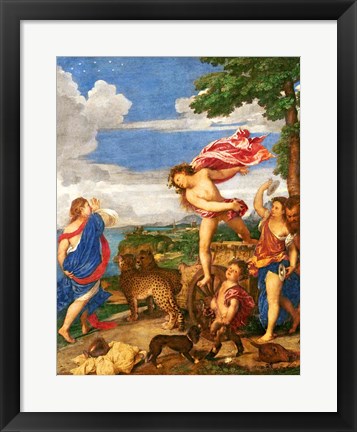 Framed Bacchus and Ariadne Panel Print