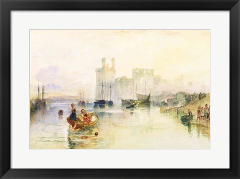 Framed View of Carnarvon Castle Print
