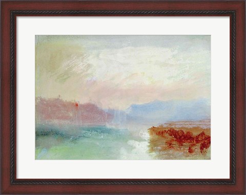 Framed River scene, 1834 Print
