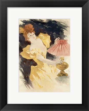 Framed Saxoleine (Advertisement for lamp oil), France 1890&#39;s Print