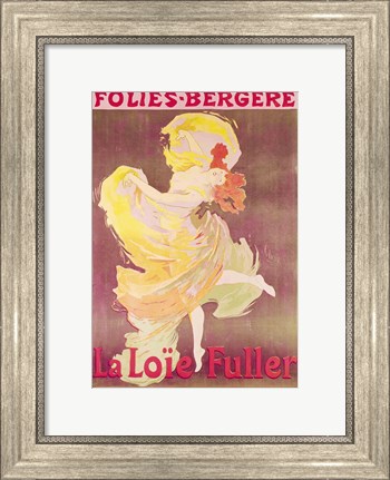 Framed Poster advertising Loie Fuller Print