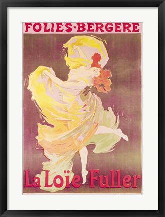 Framed Poster advertising Loie Fuller Print