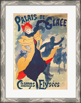 Framed Poster advertising the Palais de Glace on the Champs Elysees Print