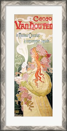 Framed Poster advertising &#39;Cacao Van Houten&#39;, Belgium, 1897 Print