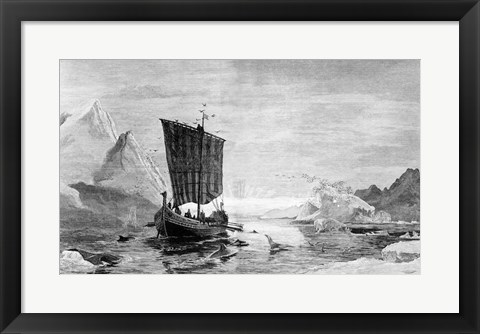 Framed Discovery of Greenland Print