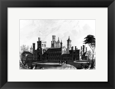 Framed Smithsonian Institution from the South West Print