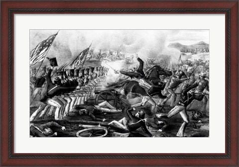 Framed Battle of Churubusco Print