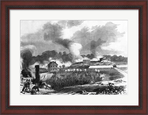 Framed Battle of Lexington Print