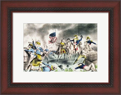 Framed Battle of New Orleans, January 8th 1814 Print