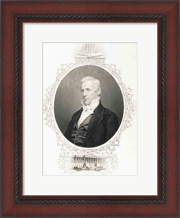 Framed James Buchanan Print