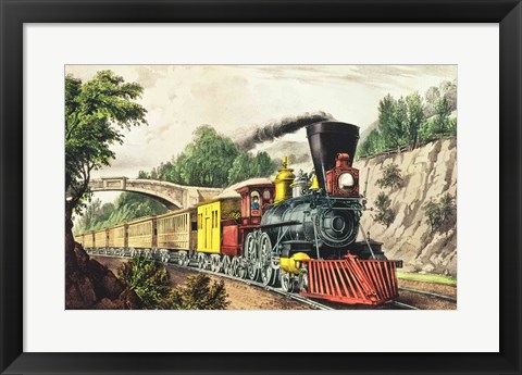 Framed Express Train Print