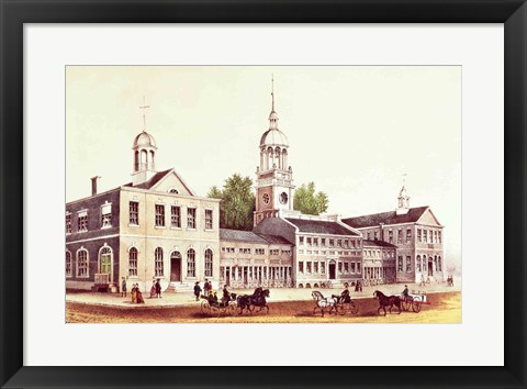 Framed Independence Hall, Philadelphia, 1776 Print