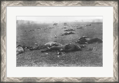 Framed Harvest of Death, Gettysburg, 1863 Print